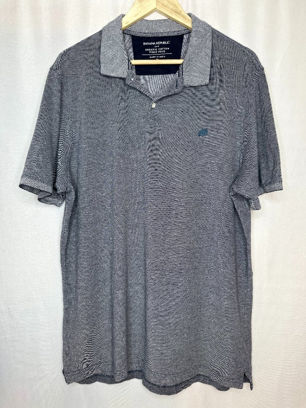 Banana Republic Organic Cotton Pique Polo, XLarge-Tall Minimalist Preppy Classic